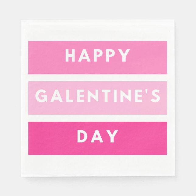 Servilleta De Papel Feliz Día de Galentine (Anverso)