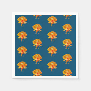 Servilleta De Papel feliz día de gracias, pavo de agradecimiento,