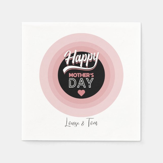 Servilleta De Papel Feliz día de la madre (Anverso)