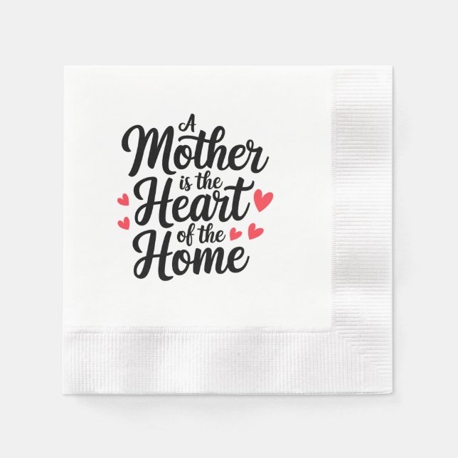 Servilleta De Papel Feliz Día de la Madre (Anverso)