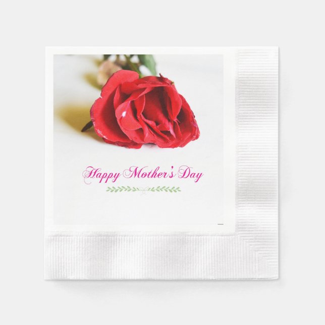 Servilleta De Papel Feliz Día de la Madre Guay elegante (Anverso)