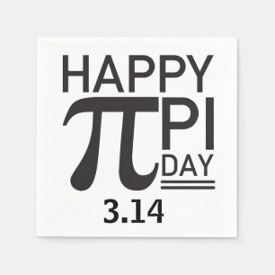Servilleta De Papel Feliz Día De Pi