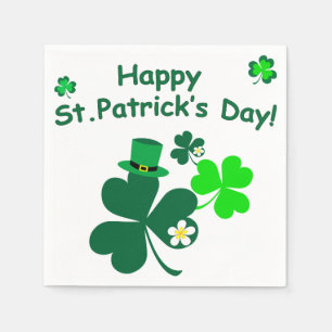 Servilleta De Papel Feliz día de San Patricio