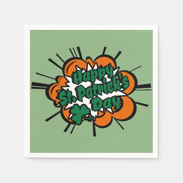 Servilleta De Papel Feliz Día de San Patricio (Anverso)