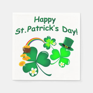 Servilleta De Papel Feliz Día de San Patricio