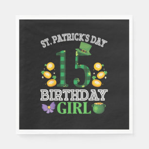 Servilleta De Papel Feliz Día de San Patricio 15 años