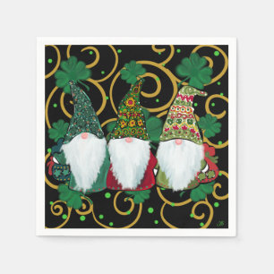 Servilleta De Papel Feliz día de San Patricio GNOMES   
