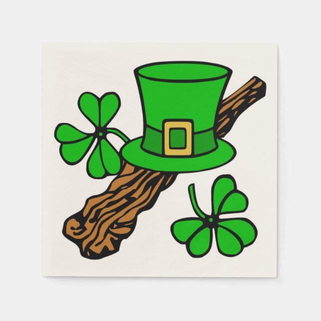 SERVILLETA DE PAPEL FELIZ DÍA DE SAN PATRICK (Anverso)