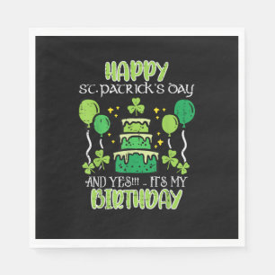Servilleta De Papel Feliz Día de San Patrón Cumpleaños Hombres Mujeres
