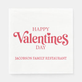 Servilleta De Papel Feliz día de San Valentín