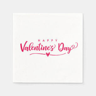 Servilleta De Papel Feliz Día de San Valentín