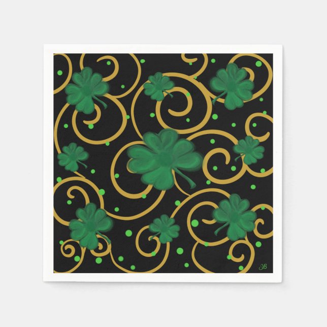 Servilleta De Papel Feliz Día de Santa Patty (Anverso)