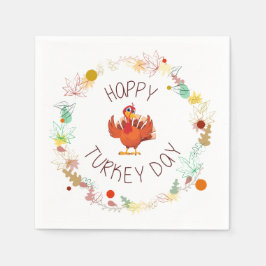 Servilleta De Papel Feliz día de Turquía y Turquía