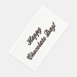 Servilleta De Papel Feliz Día del Chocolate