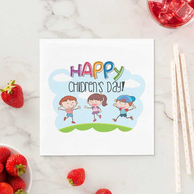 Servilleta De Papel Feliz Día del Niño (Subido por el creador)