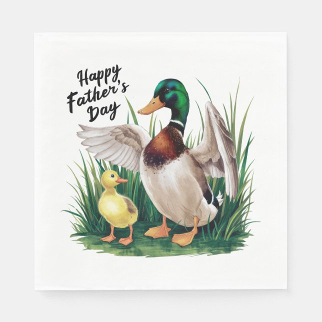 Servilleta De Papel Feliz Día del Padre (Anverso)