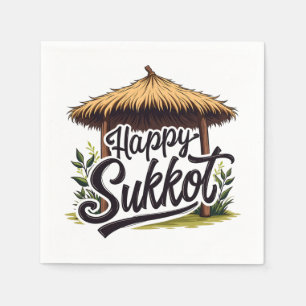 Servilleta De Papel Feliz Día Judío de Sukkot Hanukkah