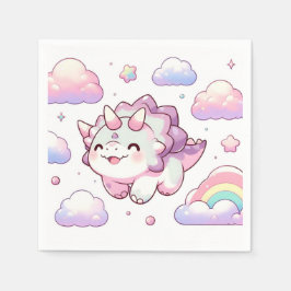 Servilleta De Papel Feliz Dinosaurio Simple Baby Shower