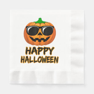 Servilleta De Papel Feliz disfraz de Halloween Graciosos Calabaza Homb