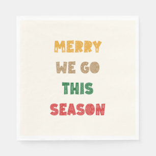 Servilleta De Papel Feliz, Feliz Navidad, Navidades, Retro
