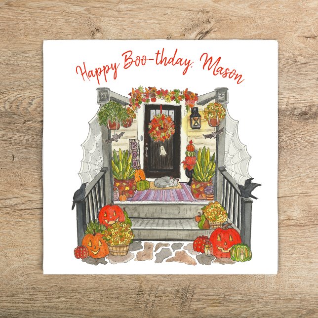 Servilleta De Papel Feliz Fiesta de BooThday (Subido por el creador)