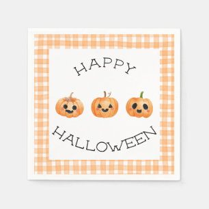 Servilleta De Papel Feliz Fiesta de Halloween Jack-o’ lantern