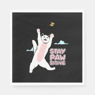 Servilleta De Papel Feliz Gato Feliz Gato Gato