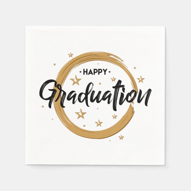 Servilleta De Papel Feliz Graduación (Anverso)