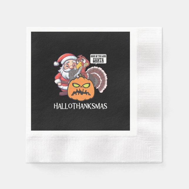 Servilleta De Papel Feliz Hallothanksmas (Anverso)