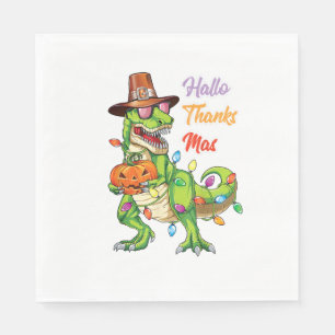 Servilleta De Papel Feliz Hallothanksmas para el Día de Acción de Grac