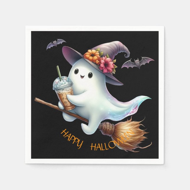 Servilleta De Papel Feliz Halloween (Anverso)