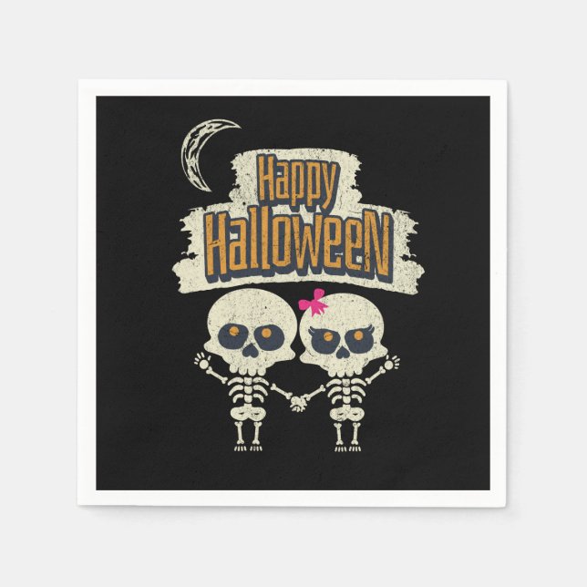 Servilleta De Papel Feliz Halloween (Anverso)