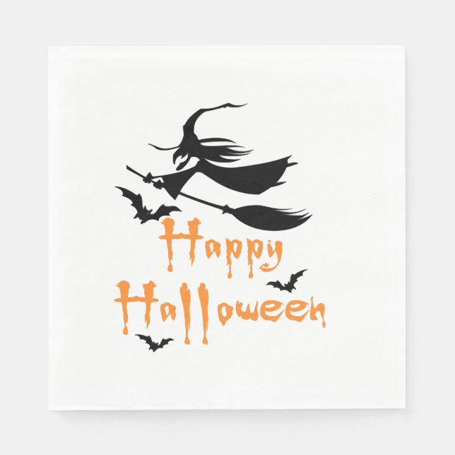 Servilleta De Papel Feliz Halloween (Anverso)