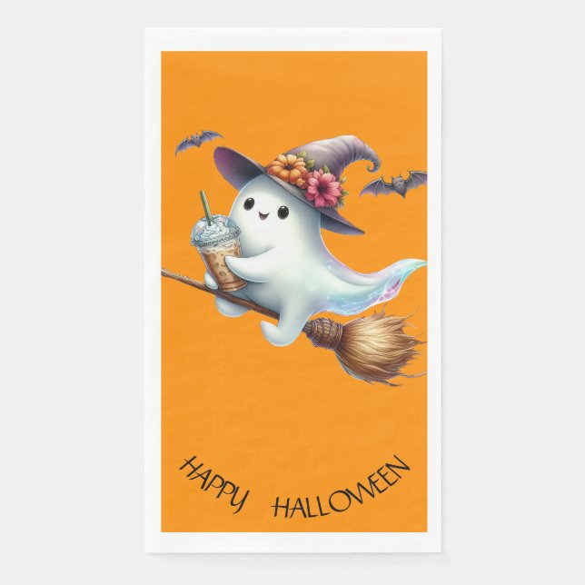Servilleta De Papel Feliz Halloween (Anverso)