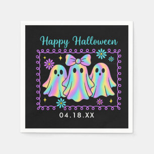Servilleta De Papel Feliz Halloween con el arco iris