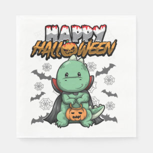 Servilleta De Papel Feliz Halloween Dragón Disfrazado