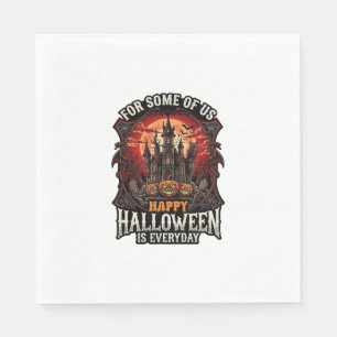 Servilleta De Papel Feliz Halloween Es Castillo Embrujado Diario Calab