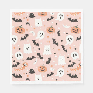 Servilleta De Papel Feliz Halloween espeluznante fiesta y fiesta de Ha