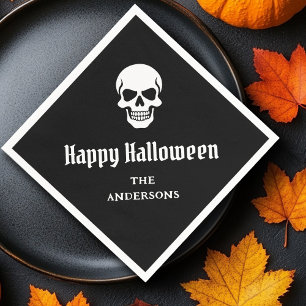 Servilleta De Papel Feliz Halloween espeluznante nombre o texto person