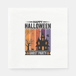 Servilleta De Papel Feliz Halloween Fantasma Fiesta Casa Embrujada Cam