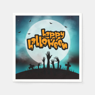 Servilleta De Papel Feliz Halloween Fiesta de Zombies Espeluznantes