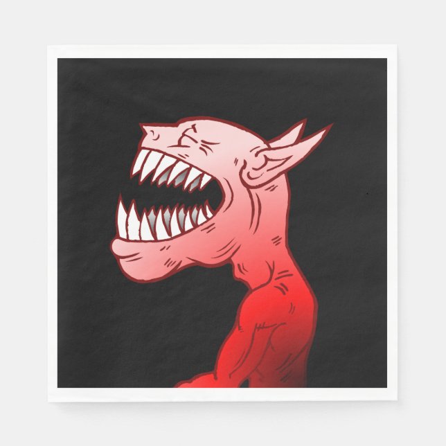 Servilleta De Papel Feliz Halloween Ghoul (Anverso)
