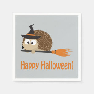 Servilleta De Papel ¡Feliz Halloween! Hedgehog Witch