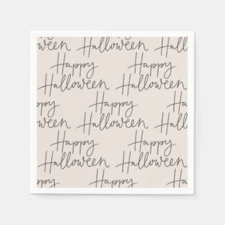 Servilleta De Papel Feliz Halloween Hueso y Napkin de carbón vegetal