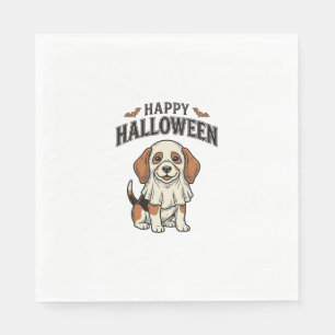 Servilleta De Papel Feliz Halloween Perro Fantasma Camiseta de Grabado