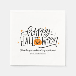 Servilleta De Papel Feliz Halloween Personalizado