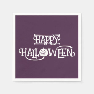 Servilleta De Papel 'Feliz Halloween' Rico Plumón Profundo Fiesta 