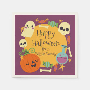 Servilleta De Papel Feliz Halloween Spooky