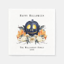Servilleta De Papel Feliz Halloween Spooky Samhain Pumpkins Crystals