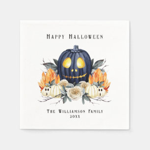 Servilleta De Papel Feliz Halloween Spooky Samhain Pumpkins Crystals